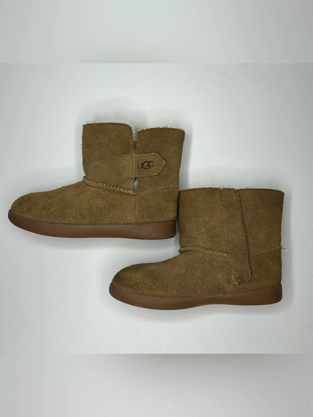 UGG Keelan II Toddler Chestnut Sheepskin Suede Winter Boots Sz 9 toddler